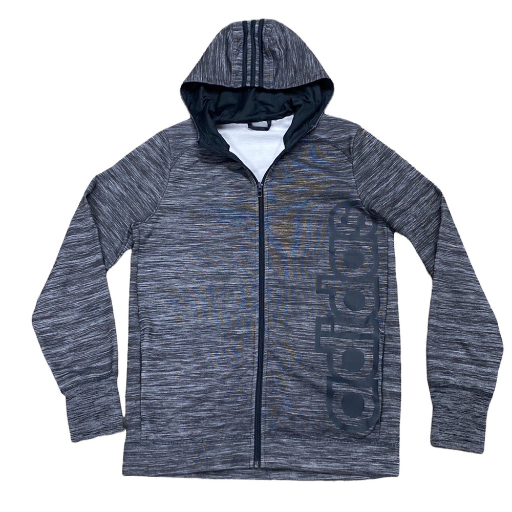 Adidas Full Zip Hoodie w. Thumbholes Logo Lettering Side Pockets Inside …